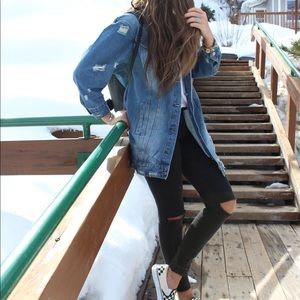 Fiore long denim jacket